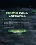 Promo para Camiones: Máquina Inox 50/70L + Jabón Sin Trapeo 30L + Desengrasante 20L