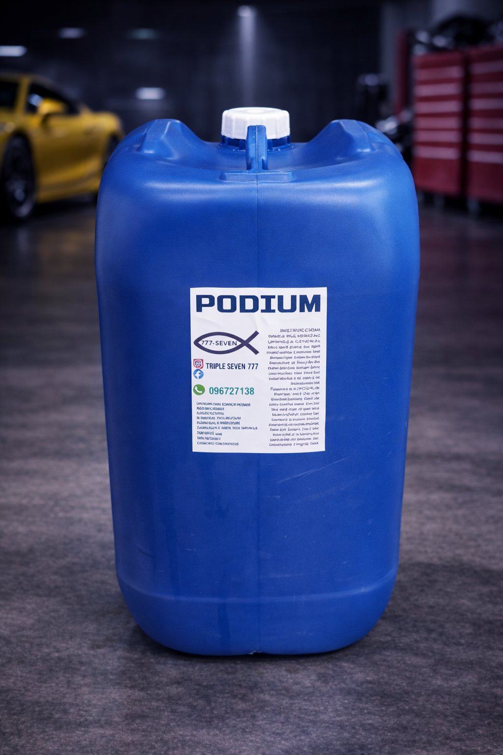 Shampoo Sin Trapeo con Cera PODIUM 30L - 777Seven® - Autos, Camiones y Agro