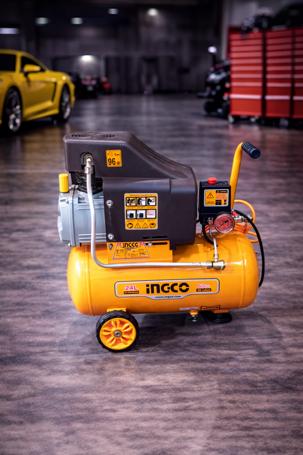 Compresor de Aire Ingco 2 HP / 24 Litros - Modelo AC202416 - Profesional