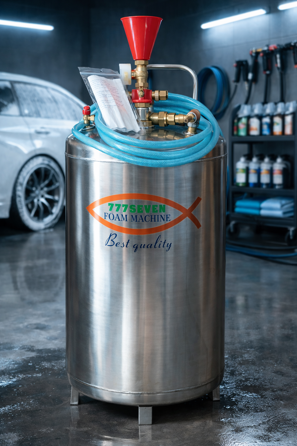Máquina de Espuma Profesional 70L - Acero Inoxidable 304 - 777Seven® Premium